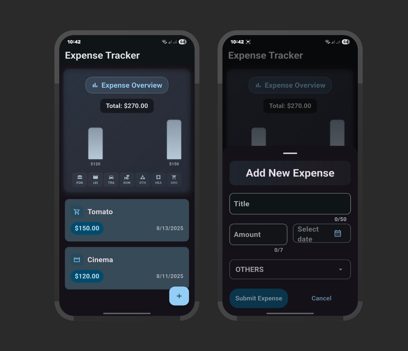expenses tracker